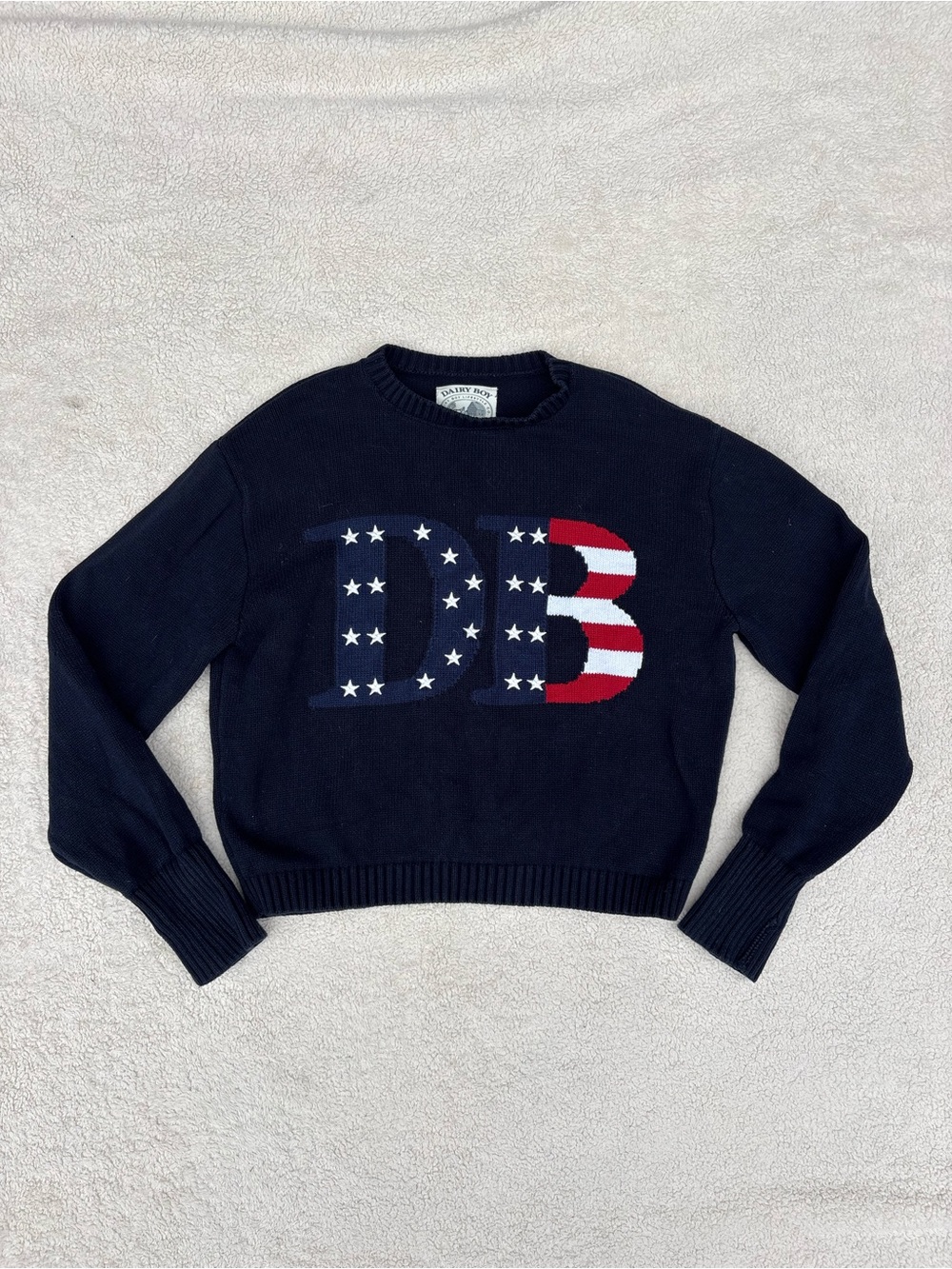 Dairy Boy Navy American Summer Sweater